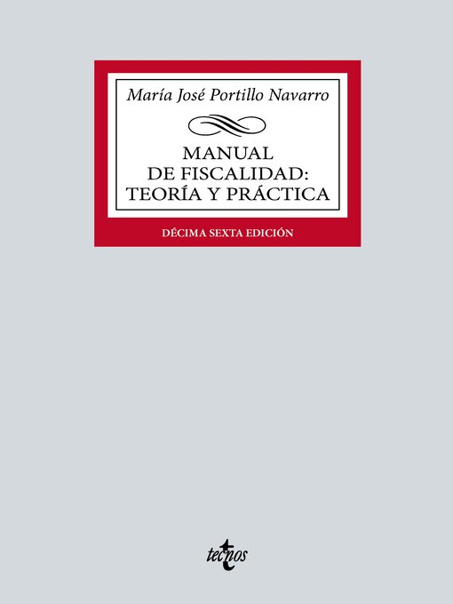 Title details for Manual de Fiscalidad by María José Portillo Navarro - Available